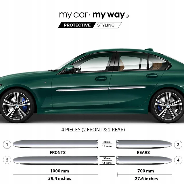 BMW 3 2019+ CHROME Streifen Schutztüren