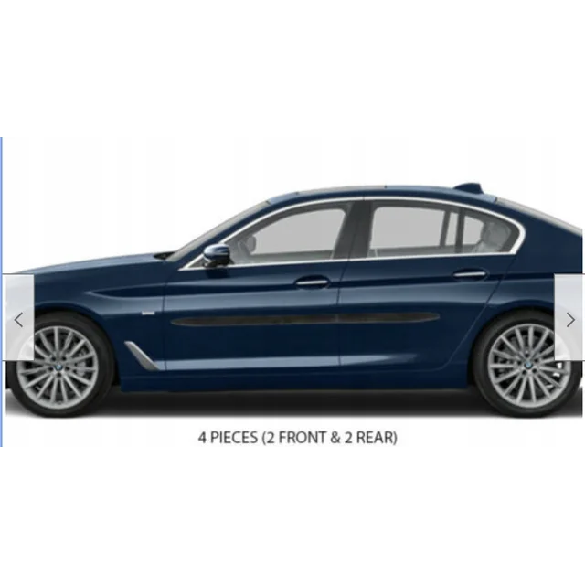 BMW 5 2017-2022 - Bandes de portes latérales NOIRES