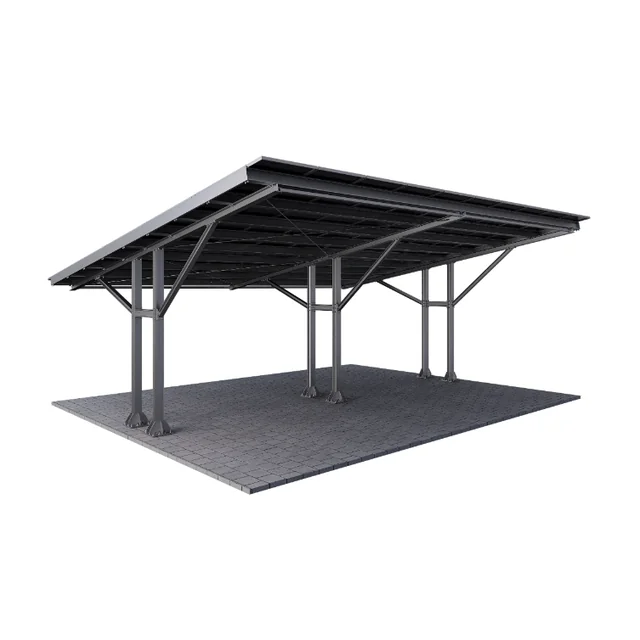 Bodar / Carport T2 med struktur för PV (avstånd mellan stöd 5m)