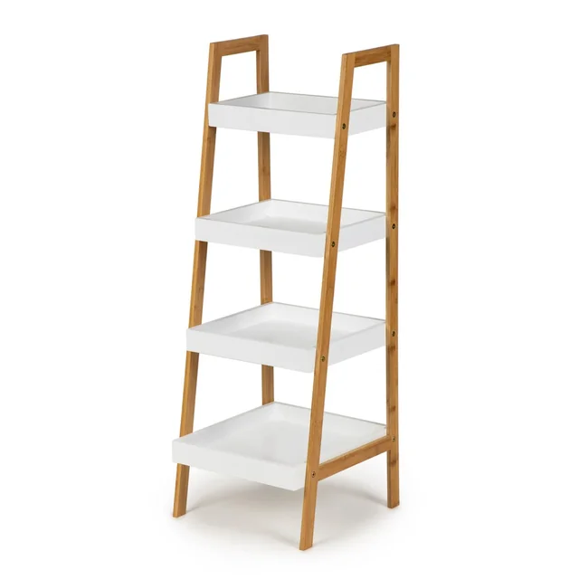 Boekenkast, plank, tafel, 4 planken, nachtkastje, bamboe frame