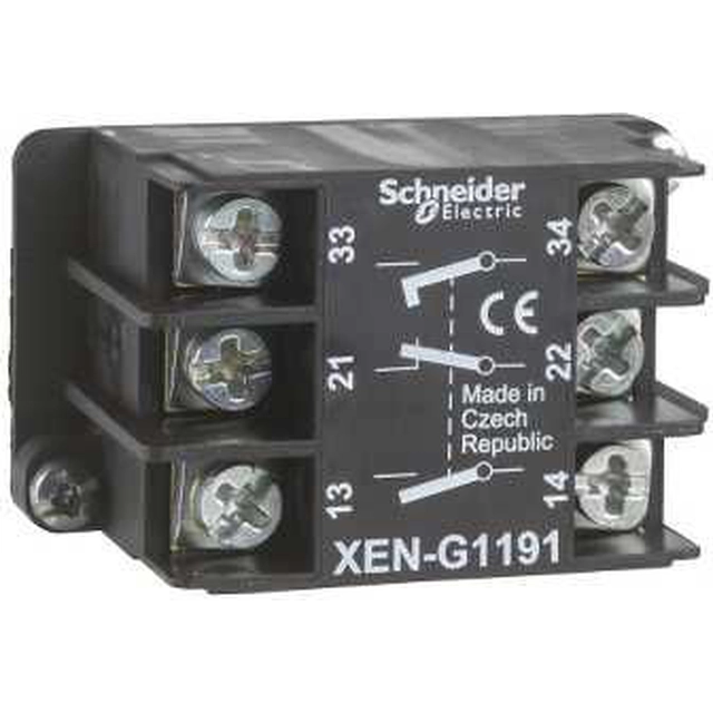 Βοηθητική επαφή Schneider Electric 2Z 1R μπροστινή τοποθέτηση (XENG1191)