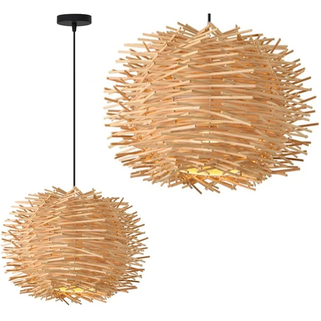 BOHO NATÜRLICHE HÄNGE-DECKENLAMPE APP883-1CP