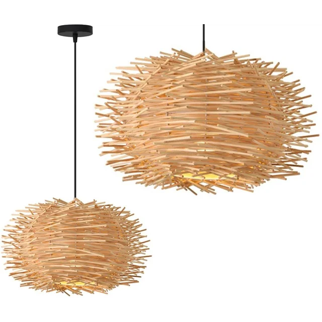 BOHO NATÜRLICHE HÄNGE-DECKENLAMPE APP884-1CP