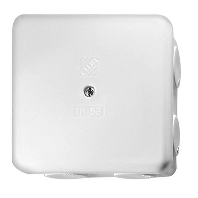 Boîte en saillie IP56 400V pon56-80x80 blanc sans insert