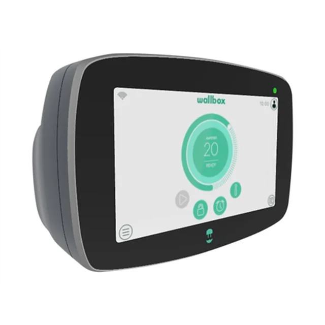 Boîte murale | Commander 2 Chargeur de véhicule électrique, 7 câble de compteur Type 2 | 22 kW | Wi-Fi, Bluetooth, Ethernet, 4G (en option) | Station de recharge haut de gamme équipée d'un écran tactile 7” pour les scénarios de recharge publics et privés.Comme tous les autres modèles de Wallbox, je