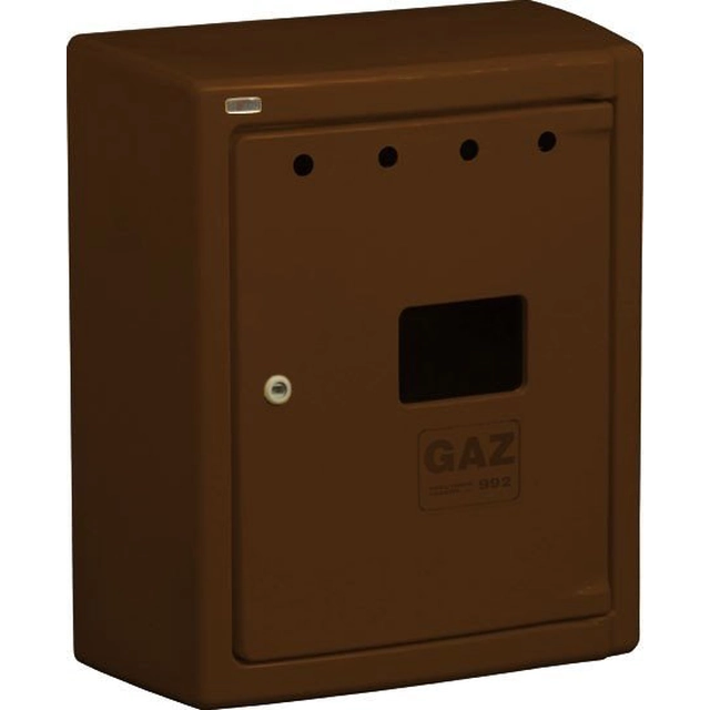 Boîtier compteur de gaz G56/P BAARD marron fermé