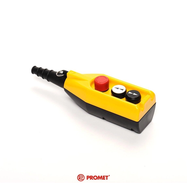 Boîtier de commande Promet 3 boutons incluant bouton d'arrêt d'urgence 30mm deux vitesses - PV3E30B4