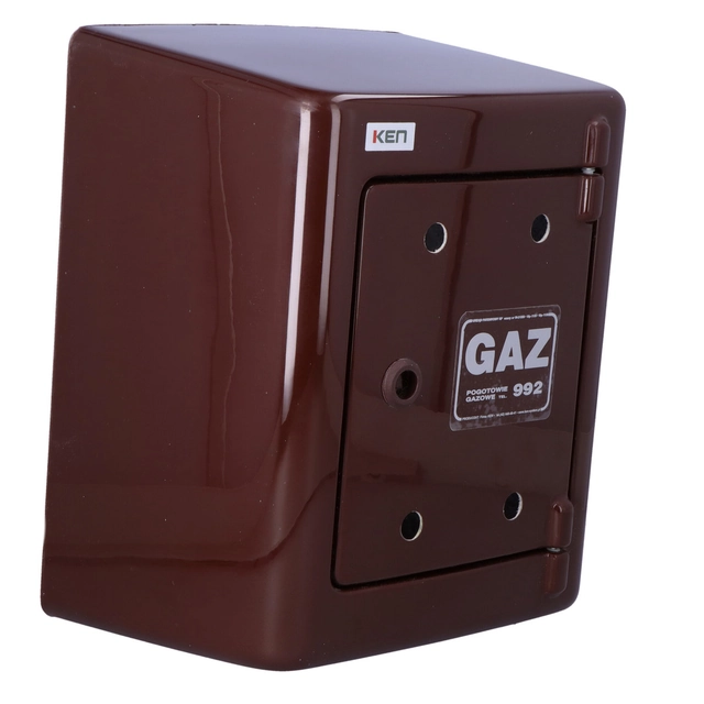 Boîtier de compteur de gaz marron G023/P apparent ouvert