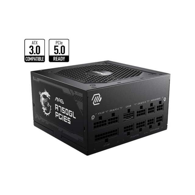 BOÎTIER PSU ATX 750W/MAG A750GL PCIE5 MSI