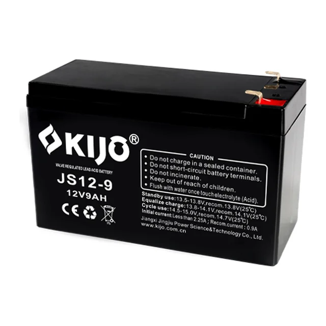 Boks 10 batterier JS12-9 - KIJO JS12-9-BAX