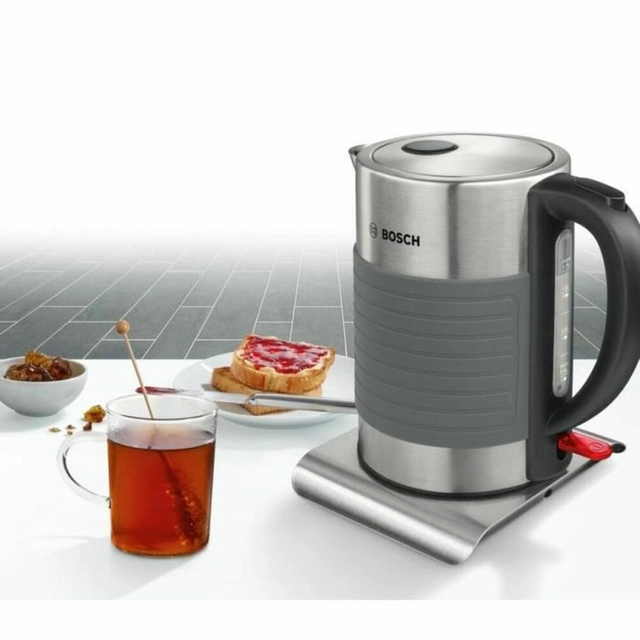 Bollitore BOSCH TWK7S05 Grigio Nero/Grigio Acciaio inox 2200 W 1 L 1,7 L