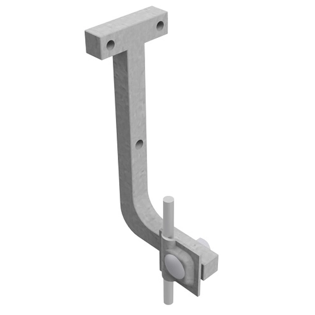 Bolted anchor with a lock l=15cm (hot-dip galvanized steel) /OG/
