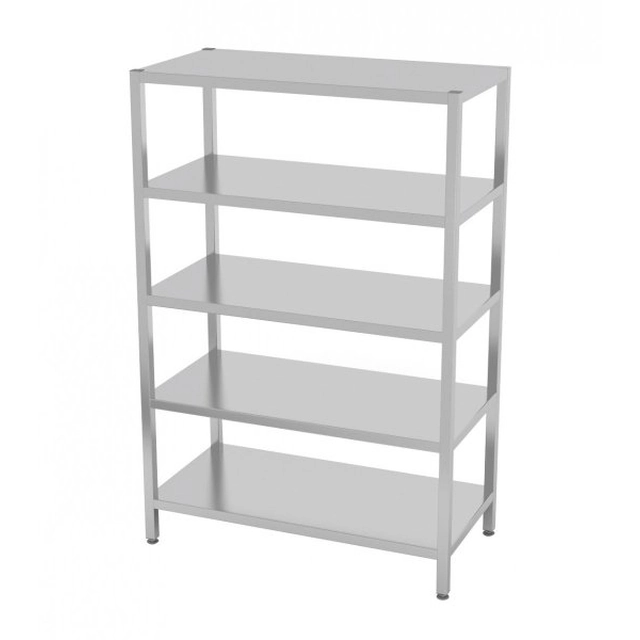 Bolted warehouse rack, 5 full shelves 1000 x 400 x 1800 mm POLGAST 335104SK 335104SK