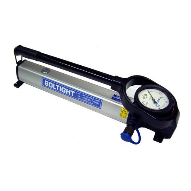 Boltight hand pump + 1500 bar pressure gauge.