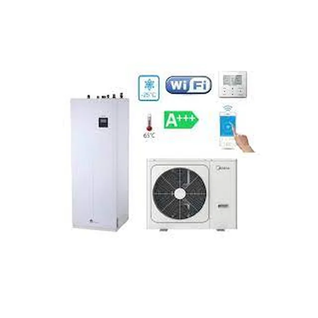 BOMBA DE CALOR AIRE-AGUA TIPO SPLIT M-THERMAL ARCTIC CON CALDERA INTEGRADA 12kw