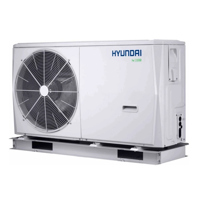 Bomba de calor ar-água Hyundai para aquecimento e arrefecimento HYHC-V12W/D2N8-B - 12 kW, monobloco, monofásica, com booster elétrico 3 kW, refrigerante R32, classe energética A+++