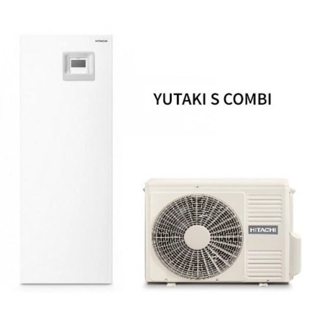 Bomba de calor Hitachi Yutaki S Combi 4,3kW 1F + Tanque 220L