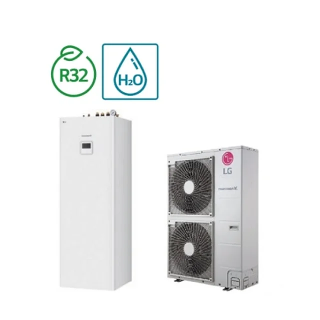 Bomba de calor LG Therma V Hydrosplit IWT R32 12kW 3-fazowy HU123MRB/HN1616Y