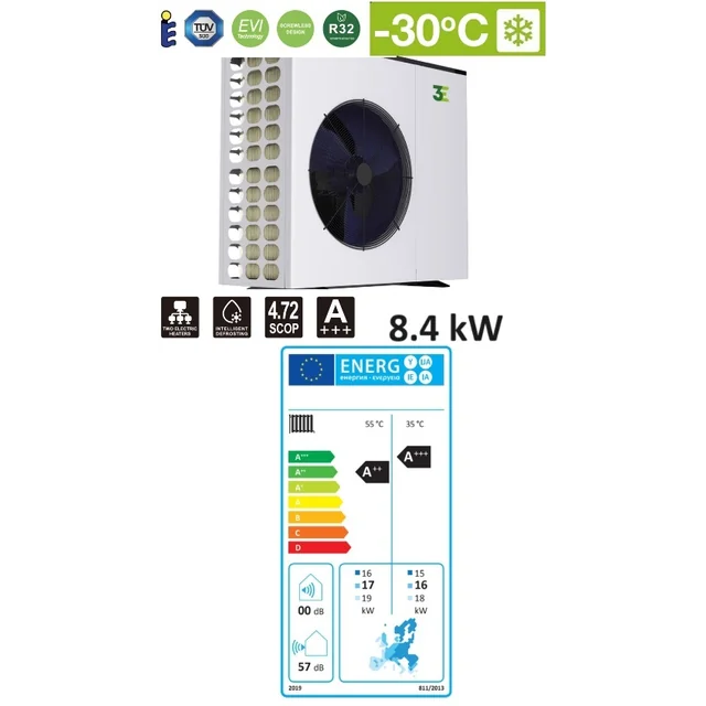 BOMBA DE CALOR MONOBLOQUE 8,4 kW