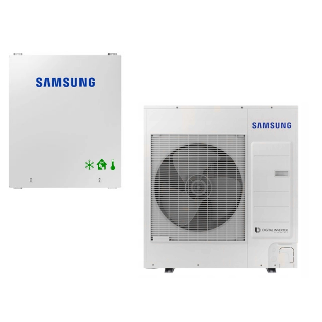 Bomba de calor SAMSUNG 12kW monoblock AE120RXYDGG/EU + Controlador MIM-E03CN+WiFi MIM-H04EN