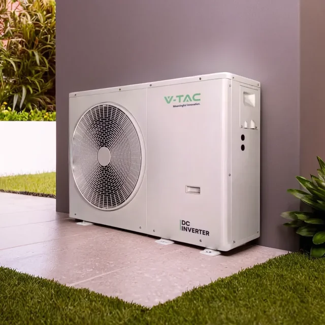 Bombas de calor - ATW Monobloco - R32 - Ventilador DC - 220-240V - 1 fase 8kW com aquecedor de reserva 3kW