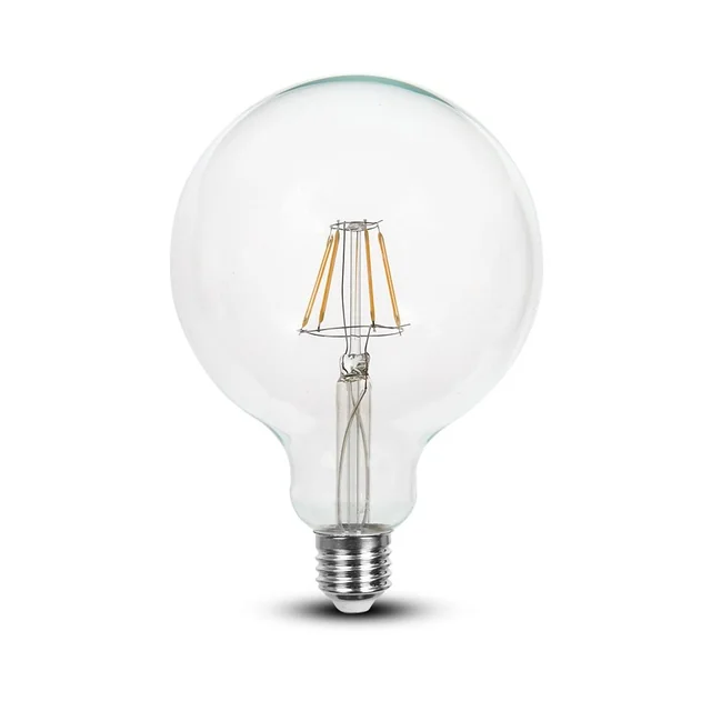 Bombillas LED - G125 Globo E27 - IP20 - Transparente - 6 Vatios - 806 Lúmenes - 6400K - 2 Años