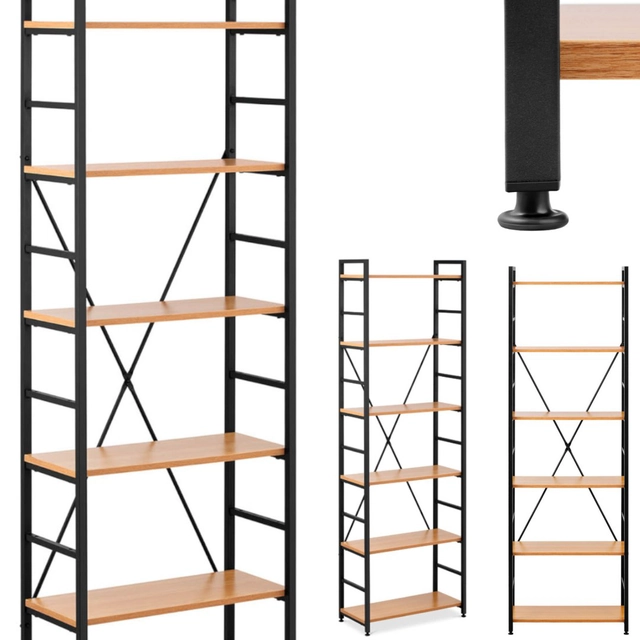 Bookcase decorations loft industrial max. 150 kg 6 SHELVES