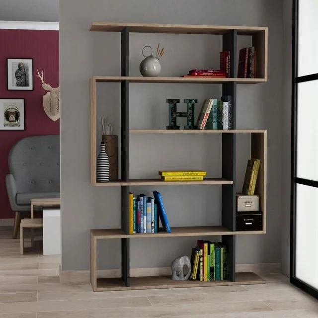 Bookcase with shelves, 110 x 161 x 25,5 cm, Sonoma oak