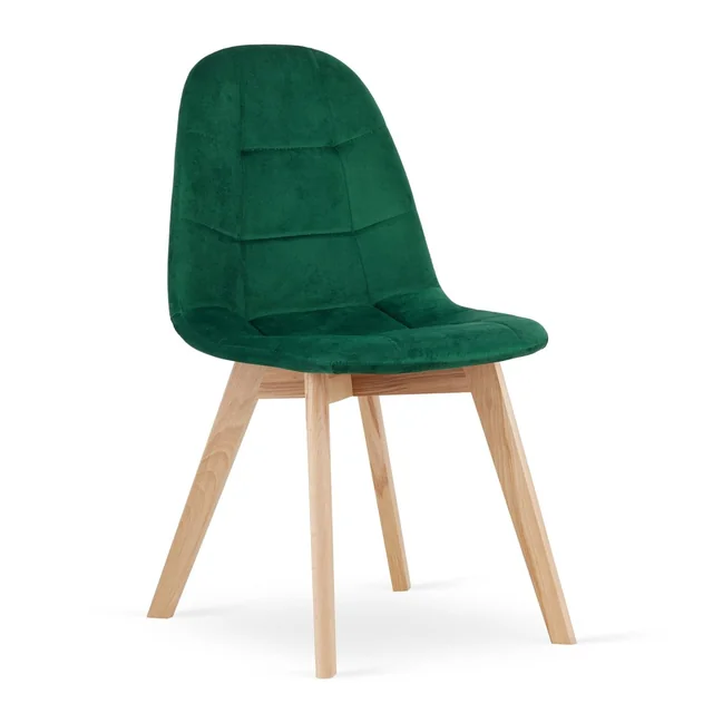 BORA kėdė - tamsiai žalias aksomas x 1
