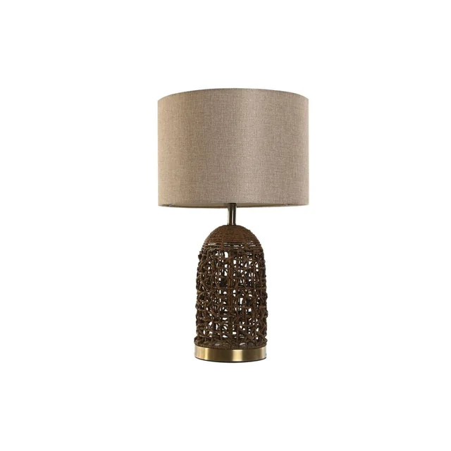 Bordlampe Home ESPRIT Brun Beige Guld 50 W 220 V 33 x 33 x 56 cm