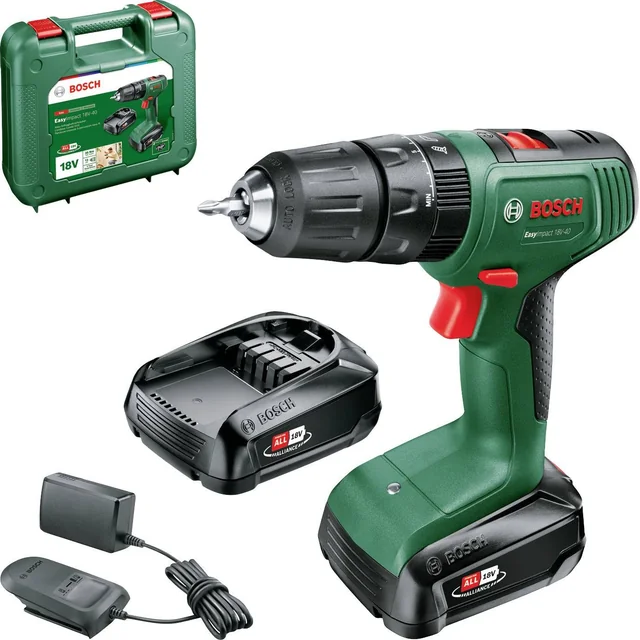 Бормашина/винтоверт Bosch EasyImpact 18V-40 18 V 2 x батерия 2 Ah (06039D8108)