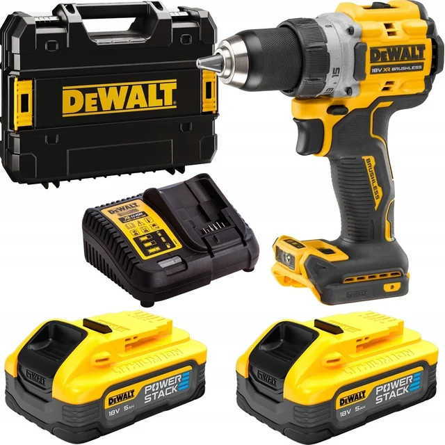 Бормашина/винтоверт Dewalt 18v xr powerstack бормашина/винтоверт 2 x 5ah