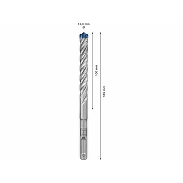 Bosch 12 x 100 x 165 mm SDS-Plus četverostrano svrdlo 10 kom