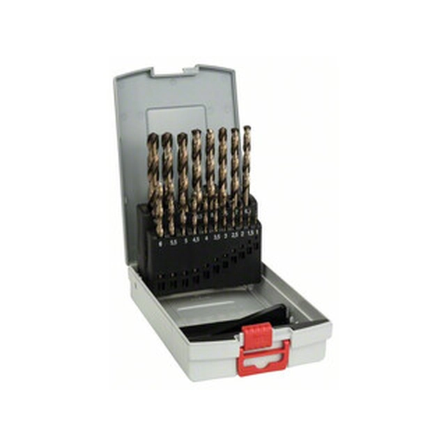 Bosch 19 parte HSS Co set de burghie pentru metal (1-10 mm) în ProBox