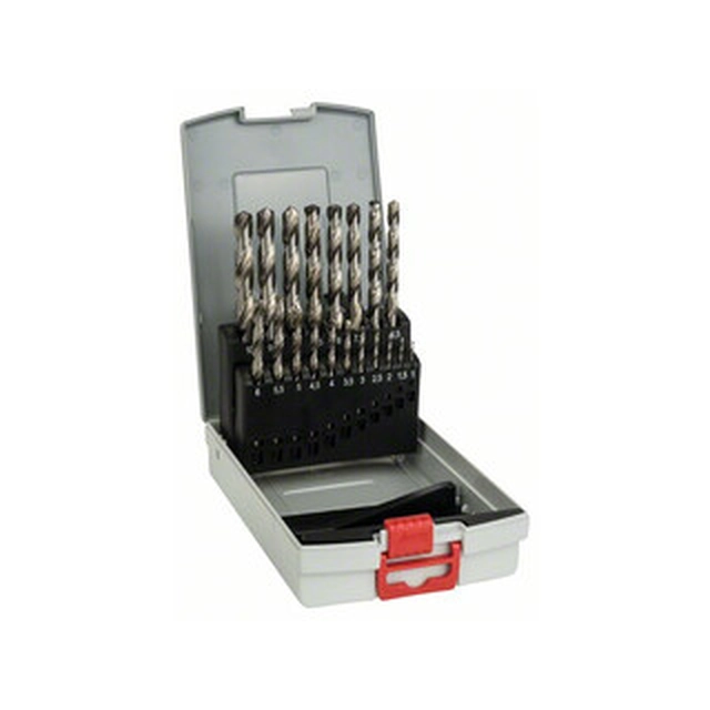 Bosch 19 pieza Juego de brocas para metal HSS-G (1-10 mm) en ProBox