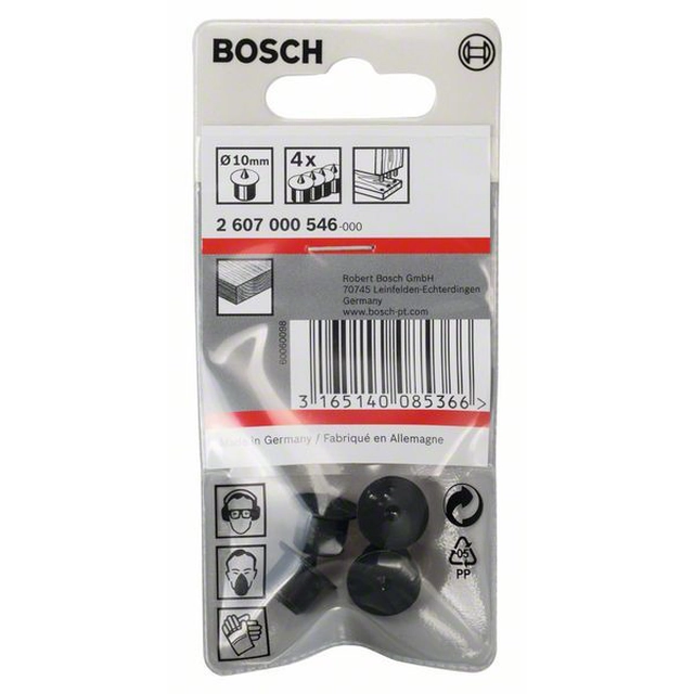 BOSCH 4-częściowy dībeļu ievietošanas komplekts 10 mm