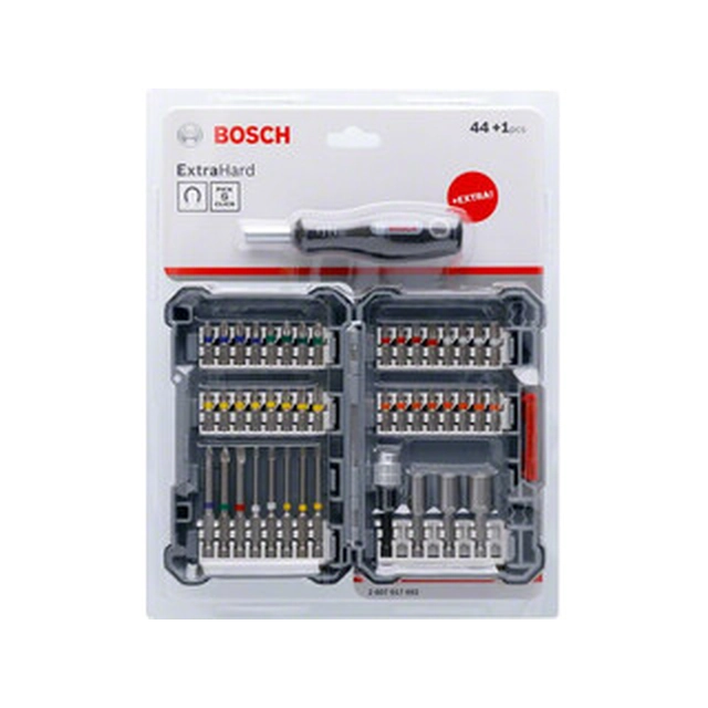 Bosch 45 part Pick and Click Σετ μπιτ και υποδοχής