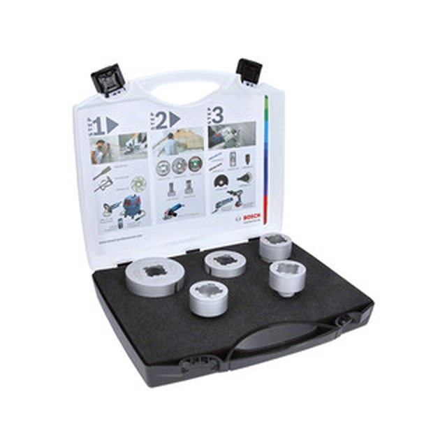 Bosch 5 part X-LOCK set di punte diamantate per smerigliatrice angolare (20/25/35/31/68 mm)