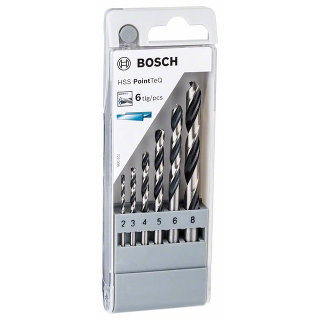 BOSCH 6-częściowy Juego de brocas helicoidales HSS PointTeQ