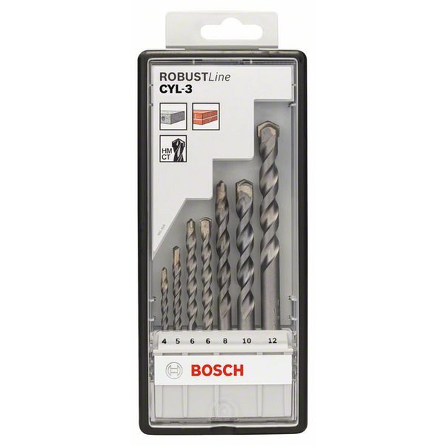 BOSCH 7-częściowy Комплект свредла за бетон Robust Line CYL-3 4- 5- 6- 6- 8- 10- 12 мм