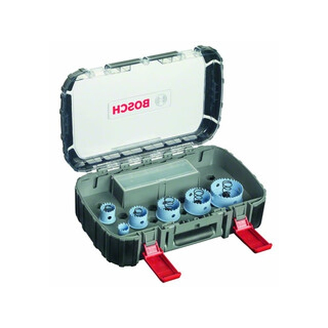 Bosch 9 set di seghe circolari parziali (22/29/35/44/51/64 mm)