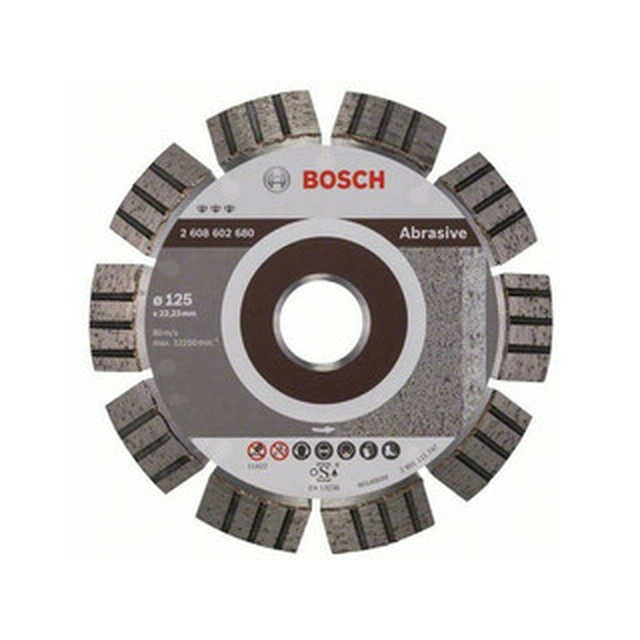 Bosch Best for Abrasive dimanta griešanas disks 125 x 22,23 mm
