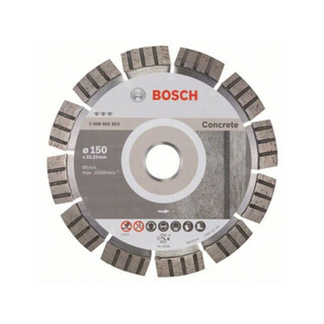 Bosch Best for Concrete gyémánt vágótárcsa 150 x 22,23 mm