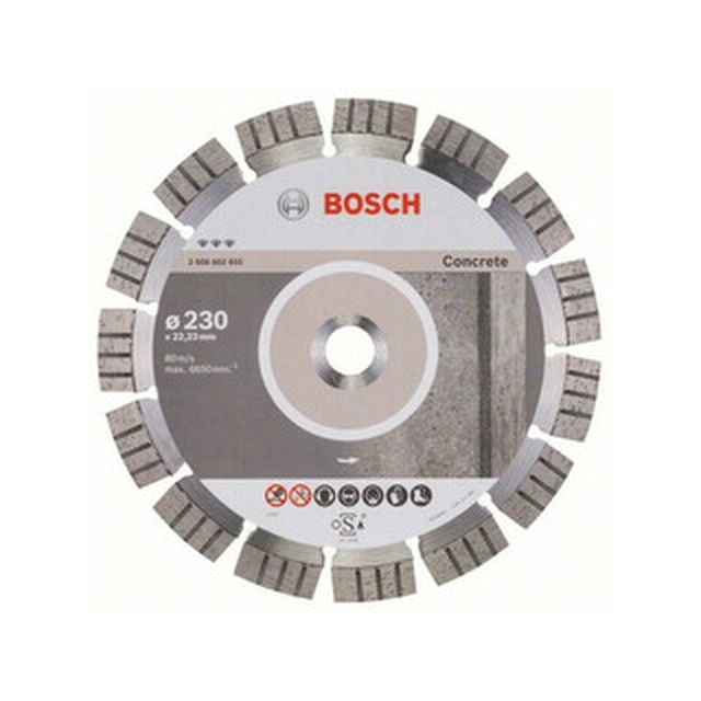 Bosch Best for Disc diamantat de tăiere pentru beton 230 x 22,23 mm