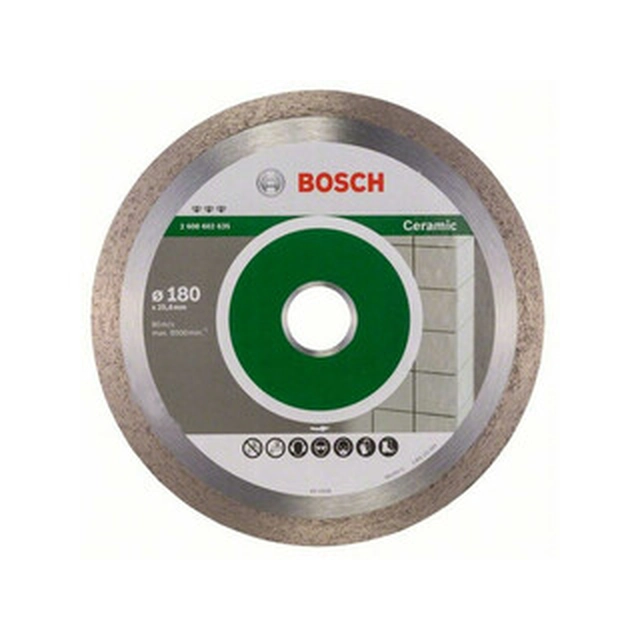 Bosch Best for Disque à tronçonner diamanté céramique 180 x 25,4 mm