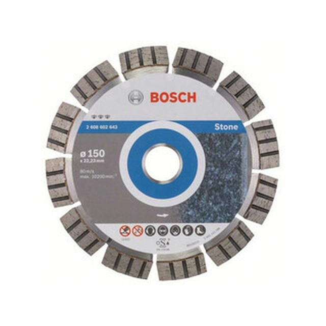 Bosch Best for Stone deimantinis pjovimo diskas 150 x 22,23 mm