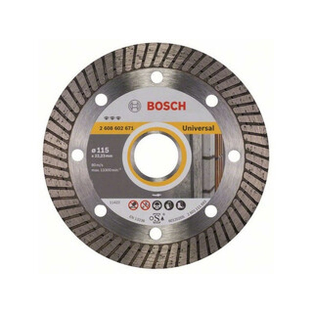 Bosch Best for Turbo diamantdoorslijpschijf 115 x 22,23 mm
