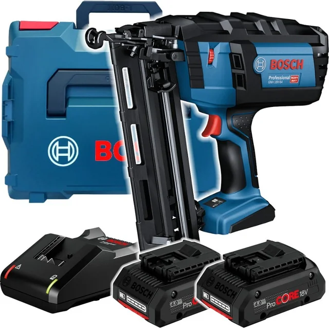 Bosch BOSCH.CLOUEUSE GNH 18V-64 M 2x4.0Ah LB136...