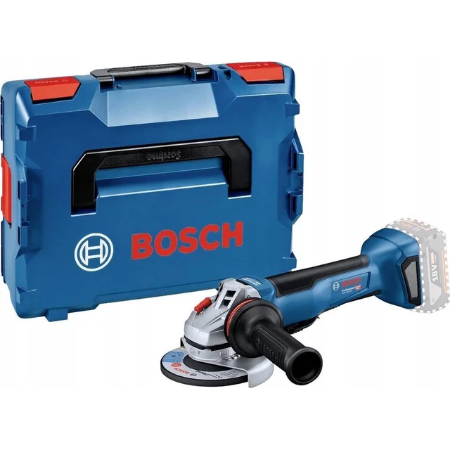 Bosch brusilica Bosch akumulatorska kutna brusilica GWS 18V-10 P Professional solo, 125mm (plavo/crna, bez baterije i punjača, u L-BOXX)