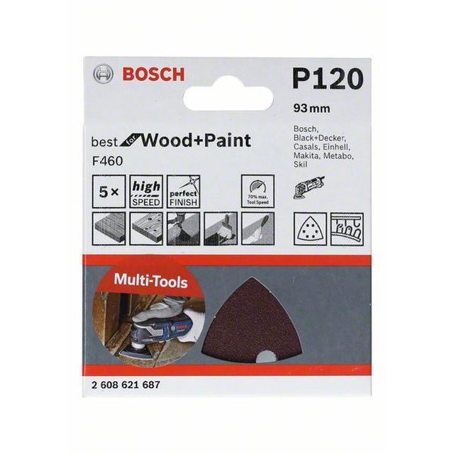 BOSCH Brusný list F460 BfWP,G120, 93 mm